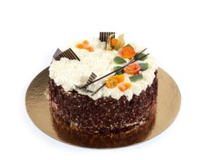 Glutenredusert kake med krem eller marsipan - 24-biter stk.