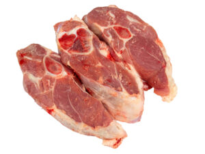 Lammebog med ben i skiver - 1 Kg.