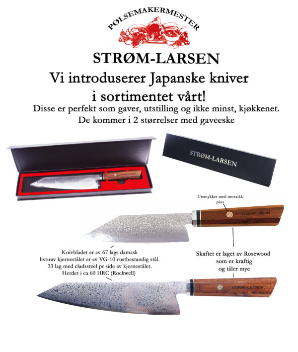 Damask Kokkekniv 35 cm – Strøm-Larsen