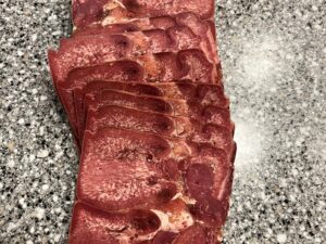 kokttungeskiver Kokt tunge i skiver - 150 gr.