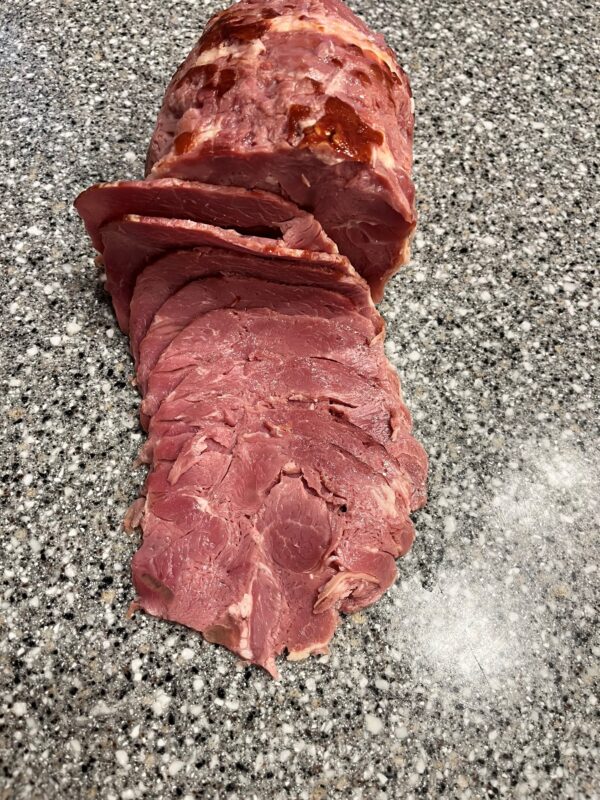 Røkt lammelår i skiver - 150 gr.