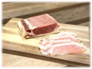 Speket svinekam av fjellgris - 400 gr.