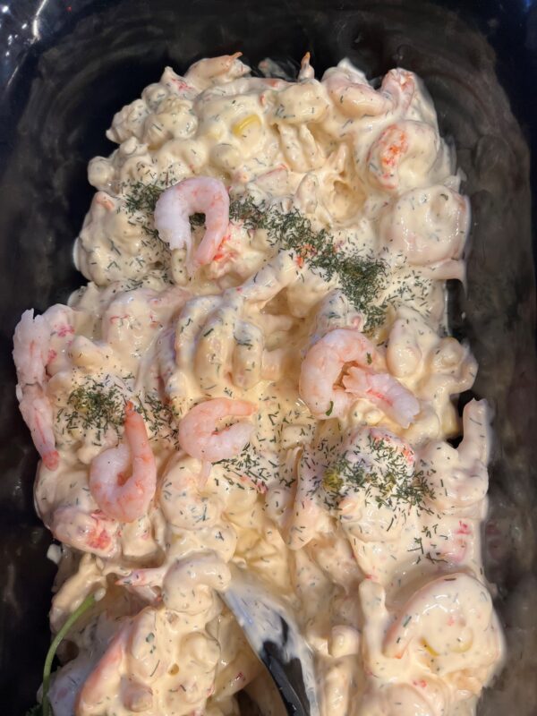 Vestkystsalat med reker, krepsehaler og krabsticks - 200 gr.