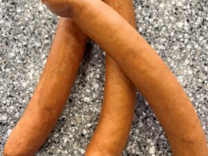 Vikingpølsa m/honning og stekt bacon- 3 stk ca 360g