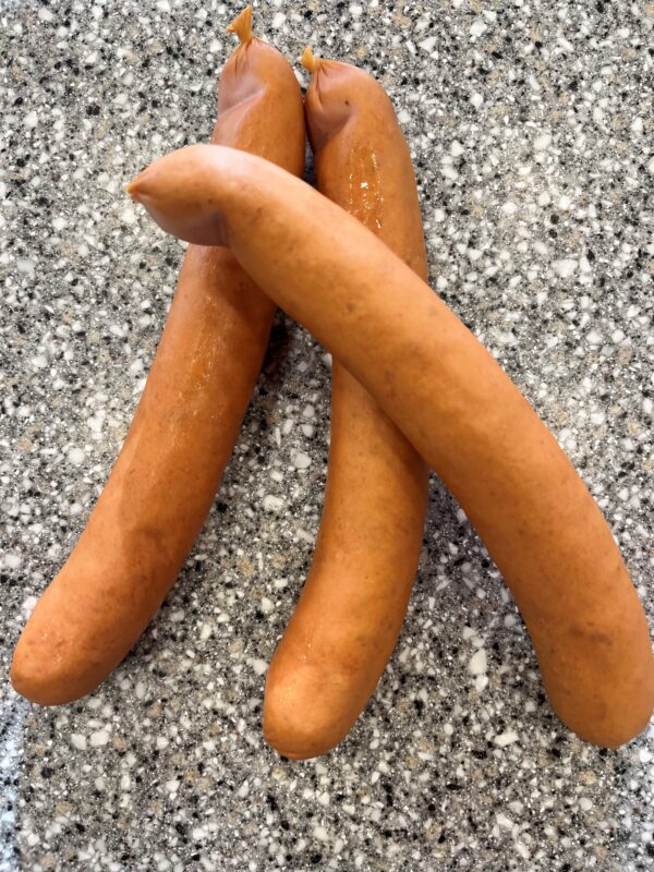 Vikingpølsa m/honning og stekt bacon- 3 stk ca 360g